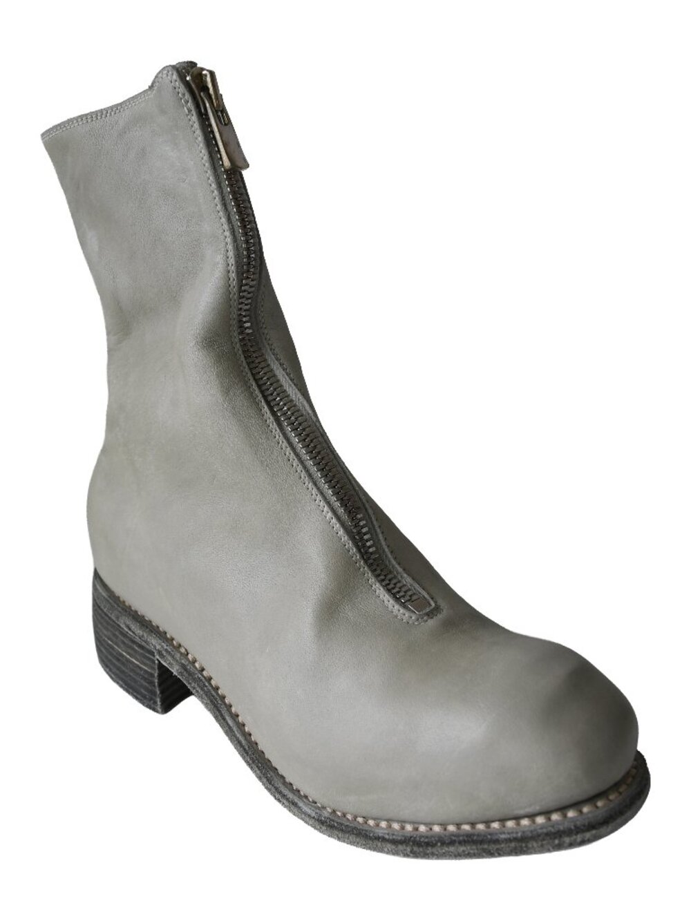 Guidi PL2 Soft Horse Full Grain Front Zip Boot Grey